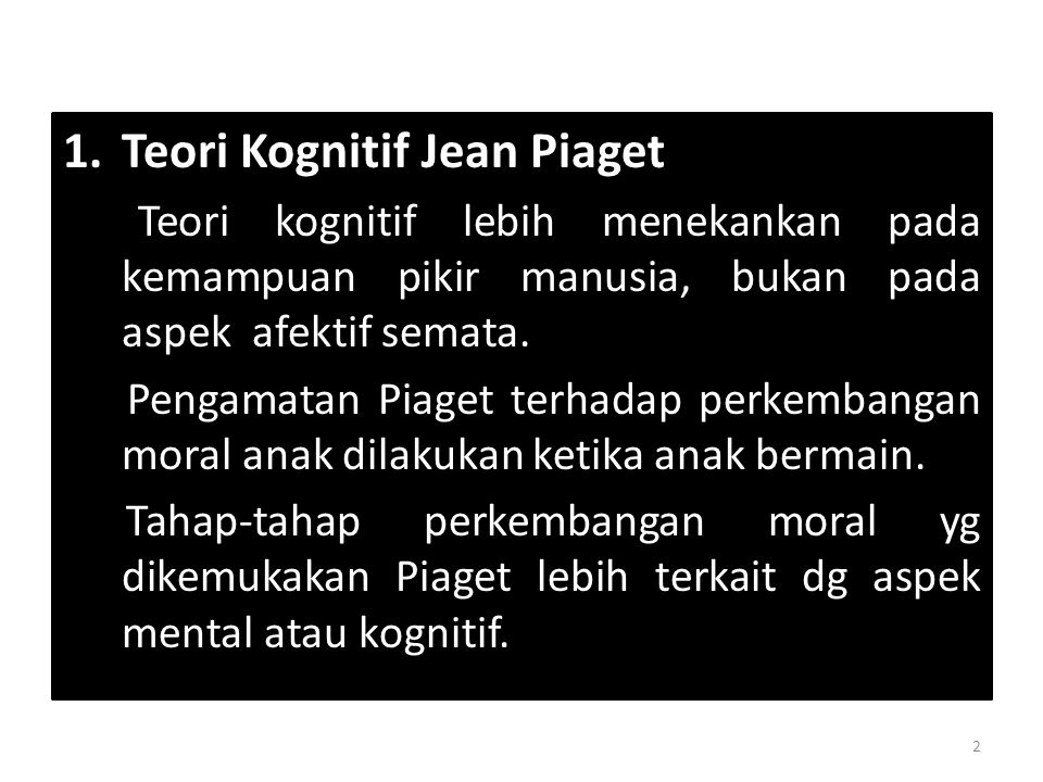 Teori teori Perkembangan Moral ppt download